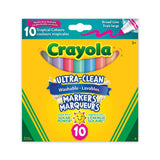 Crayola - 10 marqueurs lavables Large Tropicales