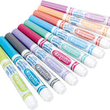 Crayola - 10 marqueurs lavables Large Tropicales