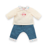 Corolle - Vêtements 30 cm - Week-end à Paris - T-Shirt manches longue et Jeans