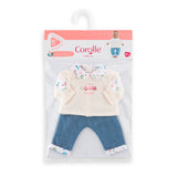 Corolle - Vêtements 30 cm - Week-end à Paris - T-Shirt manches longue et Jeans