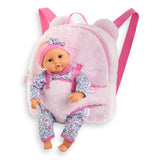 Corolle - Accessoires 30 cm - Sac à dos porte poupon - Peluche rose