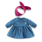 Corolle - Vêtements 30cm - Robe en Jean & Foulard