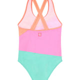 Color Kids - Maillot de bain 1 pièce Colorblock - Pink Lemonade