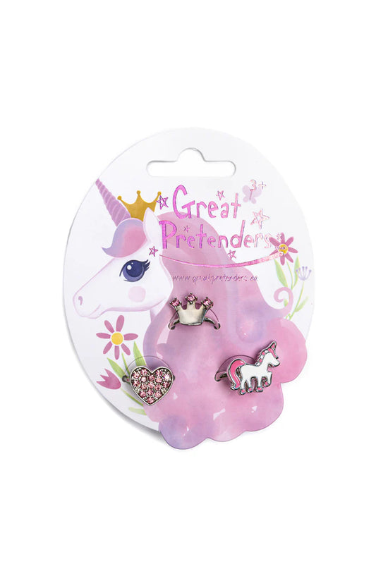 Ensemble de bagues de princesse, 3 pcs