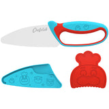 Couteau du chef bleu & rouge