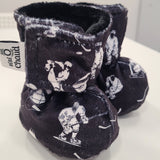 Bébé ô Chaud - Pantoufles à velcro - Hockey
