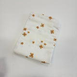 Oops - Mousseline de bambou-coton - Petite fleur ginger minimaliste
