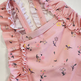 Color Kids - Maillot de bain 1 pièce Volants - Coral Blush