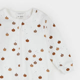 Petit Lem - Pyjama cotelé 1 pièce  - Citrouilles