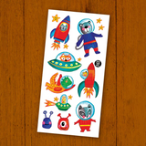 Tatouages temporaires - Les animaux astronautes