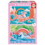 EDUCA - 2x48 piece puzzle - Magical Unicorns
