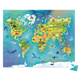 Janod - Puzzle - World - 100pc