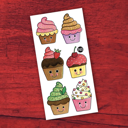 Temporary tattoos - Gourmet cupcakes