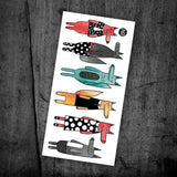 Tatouages temporaires - Les chics loups