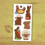 Pico - Tatouages temporaires - Les lapins en chocolat