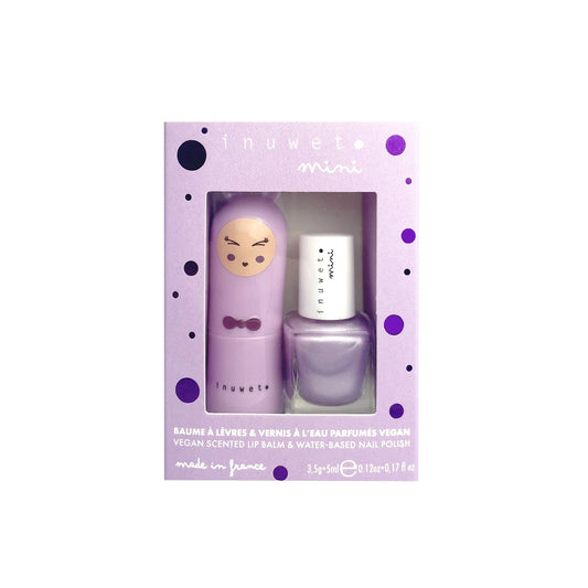 Inuwet - Lip balm and nail polish duo - Purple