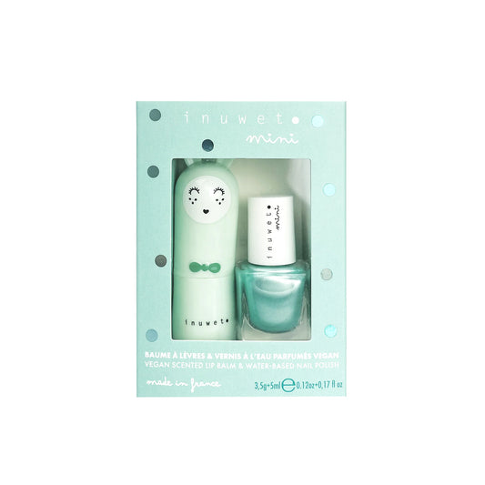 Inuwet - Lip balm and nail polish duo - Turquoise