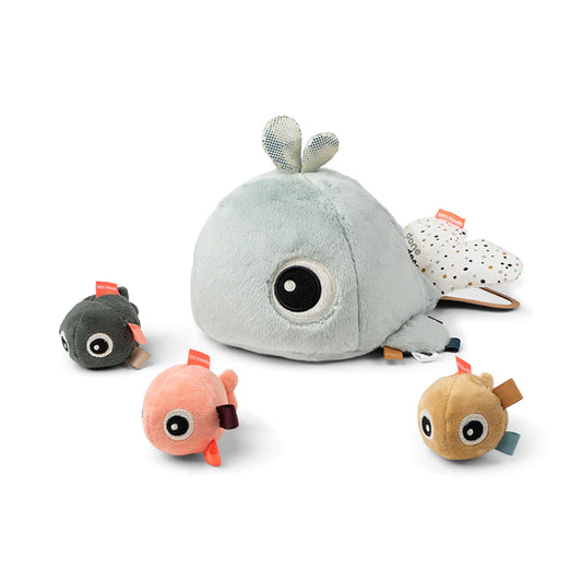 Peluche cache-cache - Baleine bleue