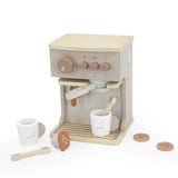 Label Label - Machine à espresso en bois - Nougat