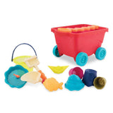 B.Summer - Chariot plage Wavy-Wagon - Rouge