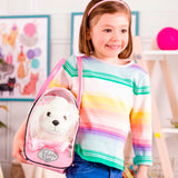 Pucci Pups - Sac à pois rose et chiot Maltais