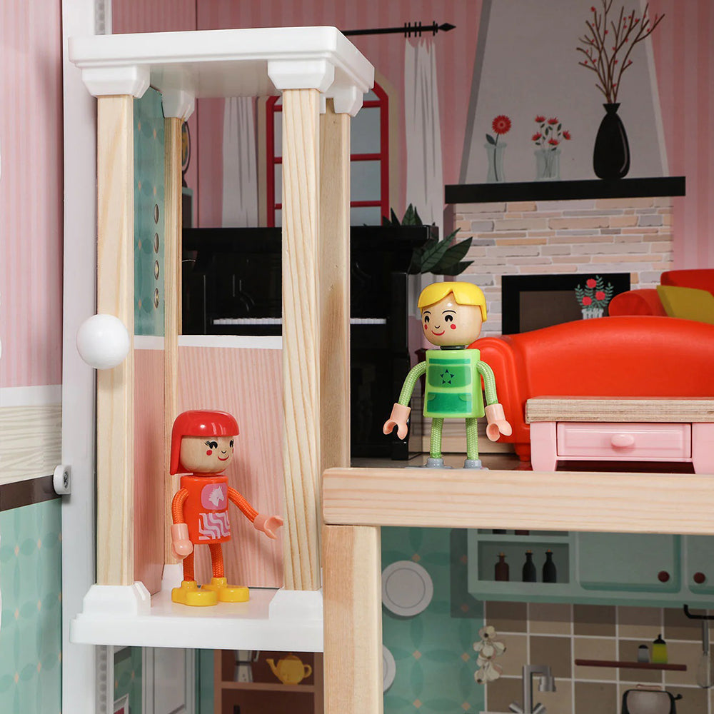 Top bright wooden dollhouse sales