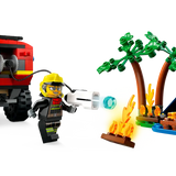 Lego - City - Camion de pompiers 4x4 & bateau de sauvetage