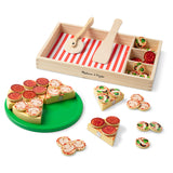 Melissa & Doug - Aliments en bois - Ensemble de jeu Pizza