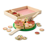 Melissa & Doug - Aliments en bois - Ensemble de jeu Pizza