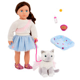 Our Generation - Poupée & animal - Mindy & Pepper le chat
