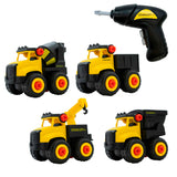Stanley Jr. - Coffret 4 mini camions & 1 tournevis