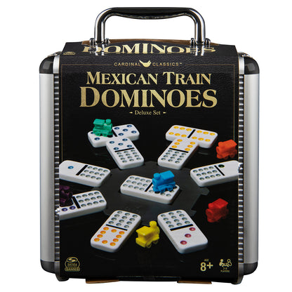Spin Master - Jeu Domino Train Mexicain Double 12 en mallette