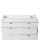 Little Seeds - Changing Table Topper - Aster/Laurel - White