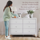 Little Seeds - Aster 6-Drawer Dresser - White