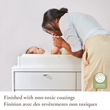 Little Seeds - Changing Table Topper - Aster/Laurel - White