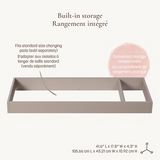 Little Seeds - Changing Table Topper - Pala - Taupe