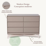 Little Seeds - 6-Drawer Dresser - Pala - Taupe