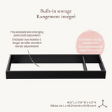 Little Seeds - Changing Table Topper - Aster/Laurel - Black
