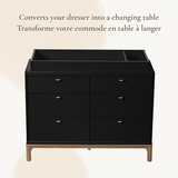 Little Seeds - Changing Table Topper - Aster/Laurel - Black