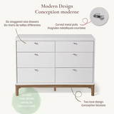 Little Seeds - Laurel 6-Drawer Dresser - White