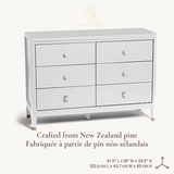 Little Seeds - Aster 6-Drawer Dresser - White