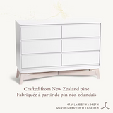 Little Seeds - Pala 6-Drawer Dresser - White