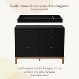 Little Seeds - Changing Table Topper - Aster/Laurel - Black