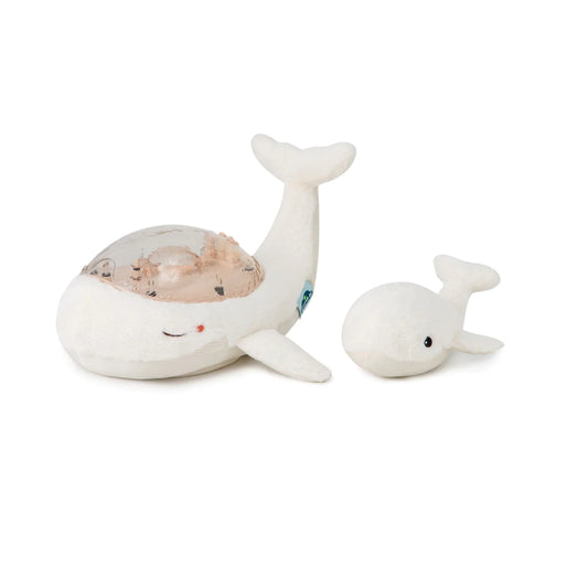 Cloud B - Whale and baby musical night light set - White