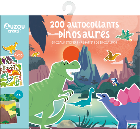 Auzou - 200 dinosaur stickers