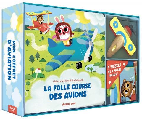Auzou - My aviation box set: The crazy race of the planes