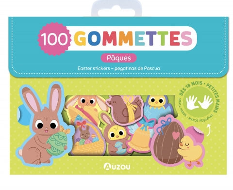 Auzou - Pouches of 100 Easter stickers