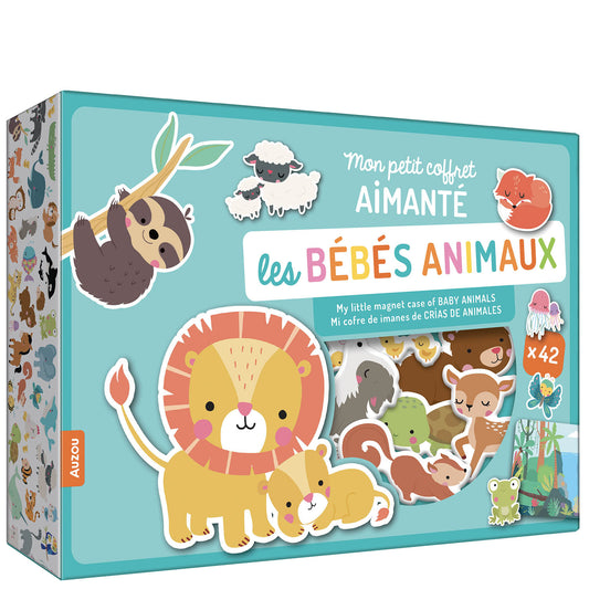 Auzou - MY SMALL MAGNETIC BOX - Baby animals