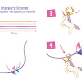 Auzou - Mes bracelets licorne fluo