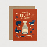 Mimosa - Carte de souhait- A2 - Première étoile du match